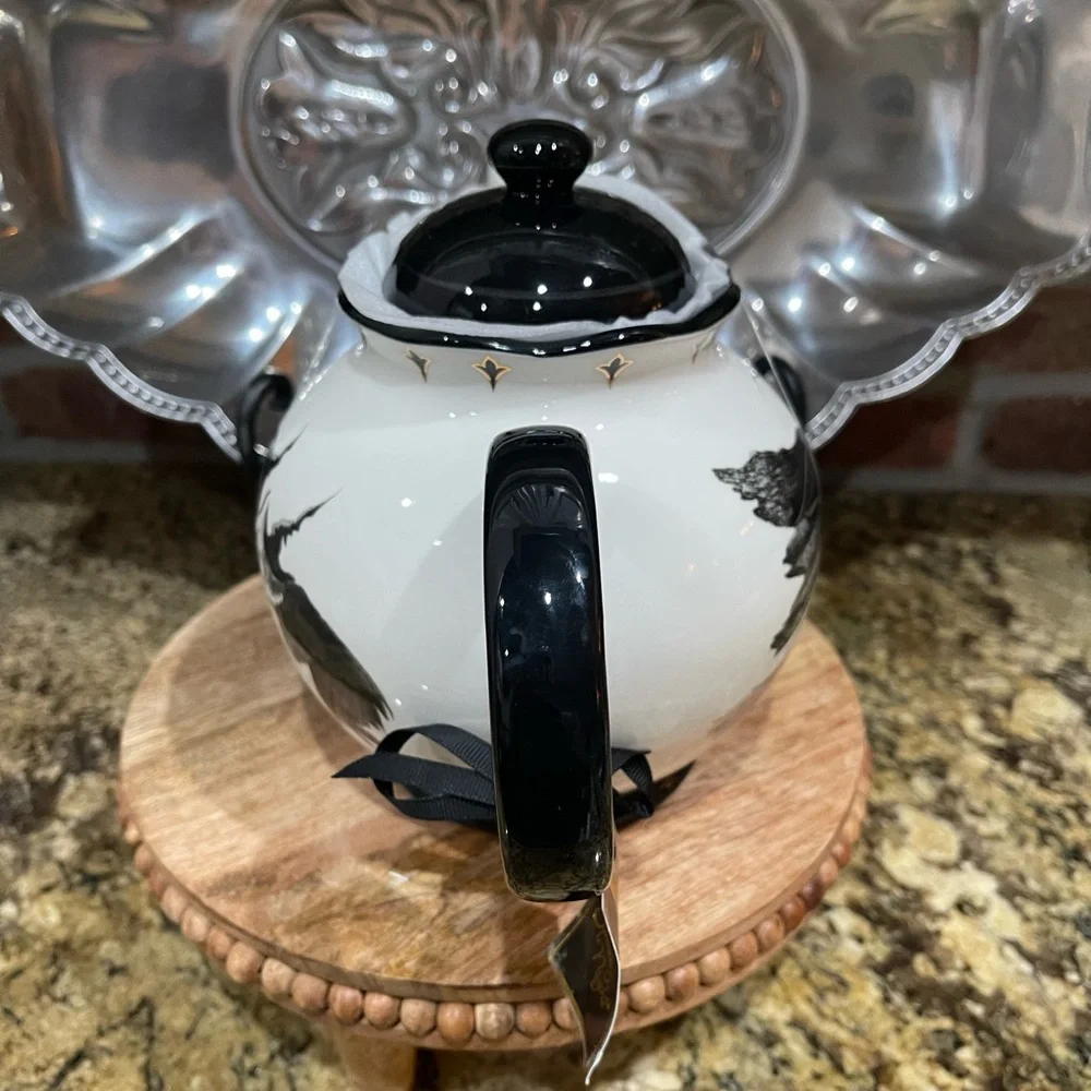 Potter’s Studio double sided teapot - halloween three witches and flying witch